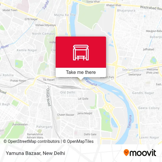 Yamuna Bazaar map
