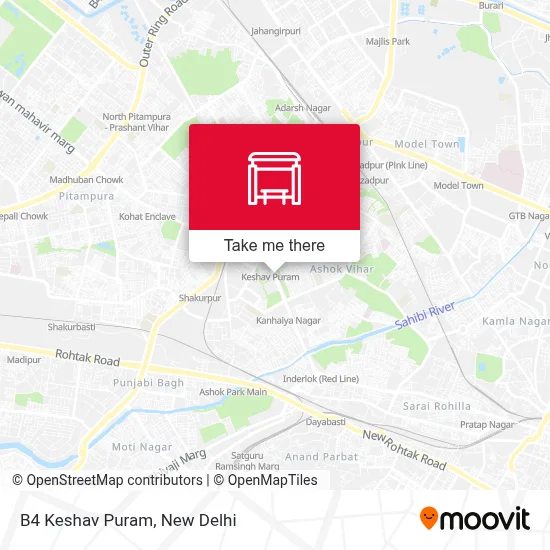 B4 Keshav Puram map