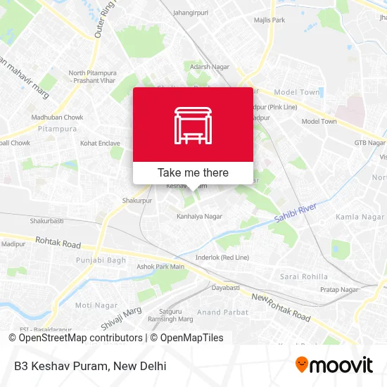 B3 Keshav Puram map