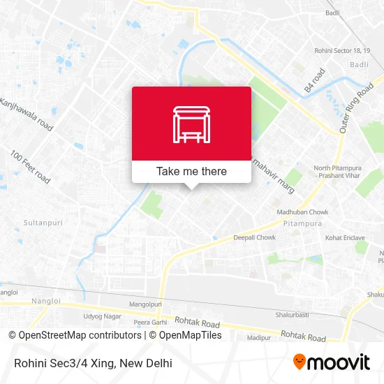 Rohini Sec3/4 Xing map