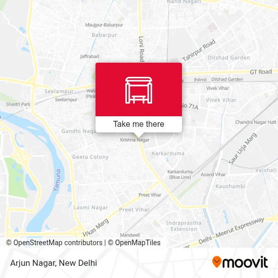 Arjun Nagar map