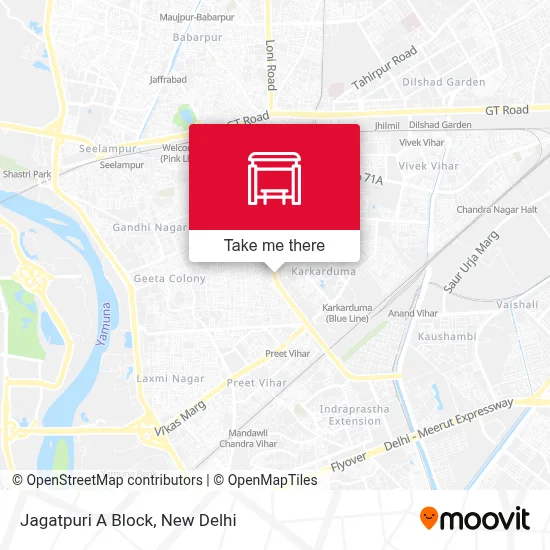 Jagatpuri  A Block map