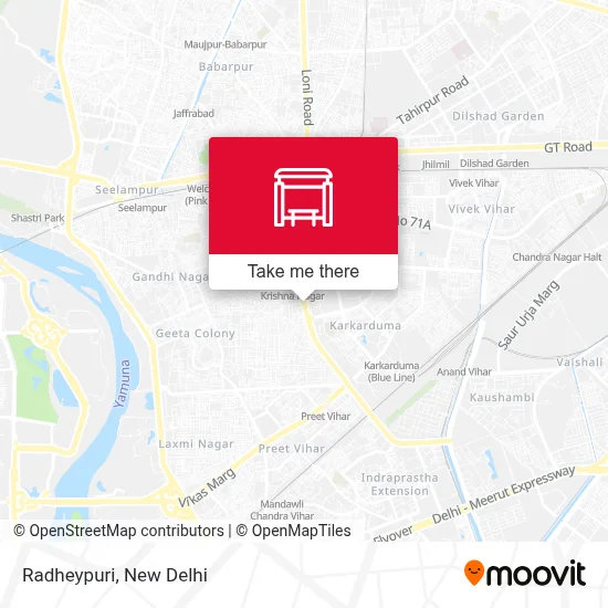 Radheypuri map