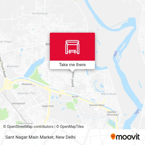 Sant Nagar Main Market map