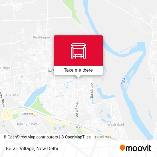 Burari Village map