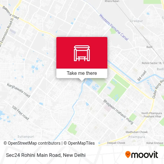 Sec24 Rohini Main Road map