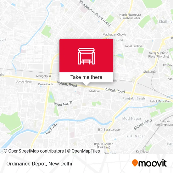 Ordinance Depot map