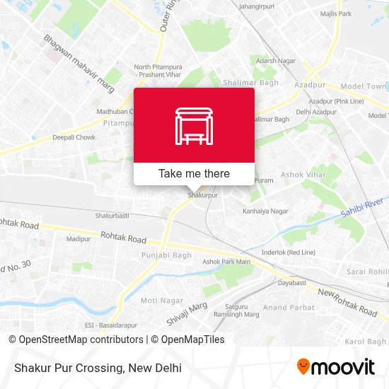 Shakur Pur Crossing map
