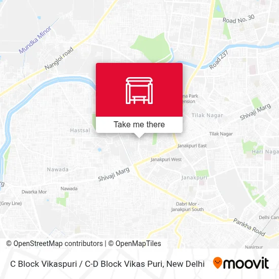 C Block Vikaspuri / C-D Block Vikas Puri map