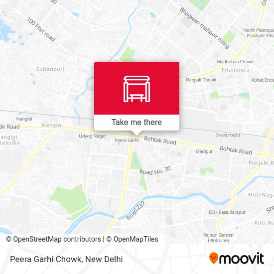 Peera Garhi Chowk map