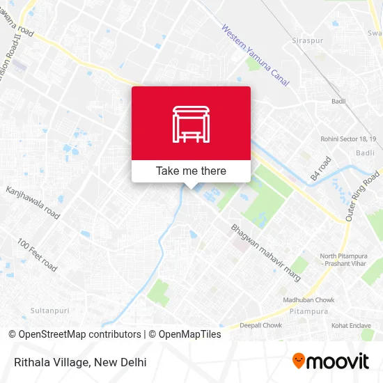 Rithala Village map