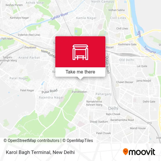 Karol Bagh Terminal map