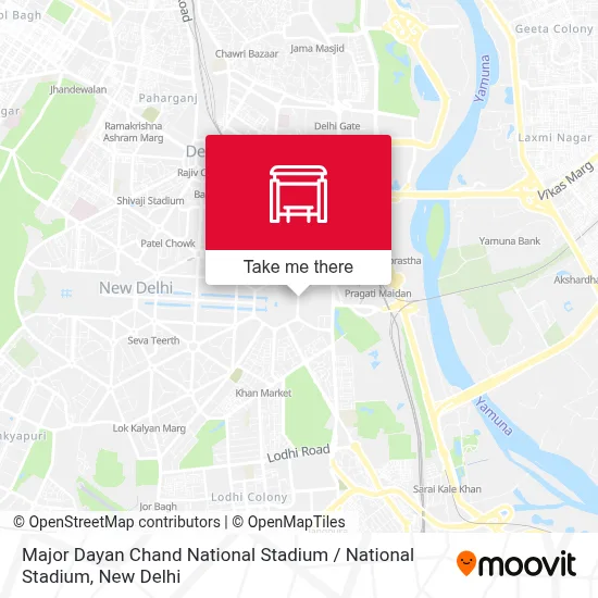 Major Dayan Chand National Stadium /  National Stadium map