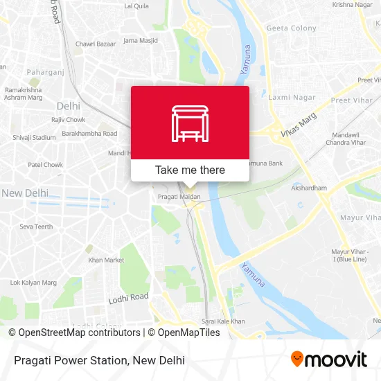 Pragati Power Station map