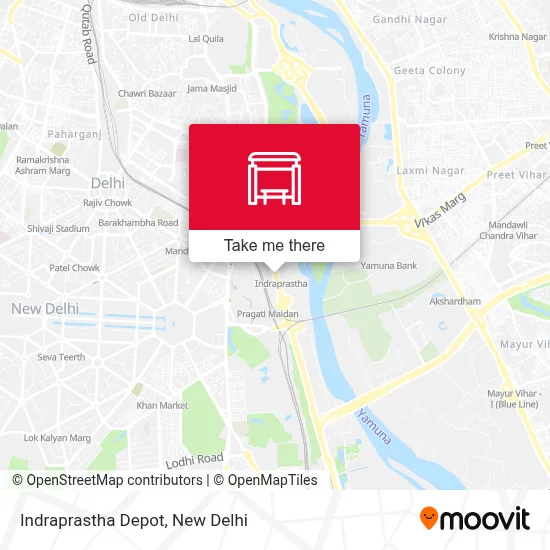 Indraprastha Depot map