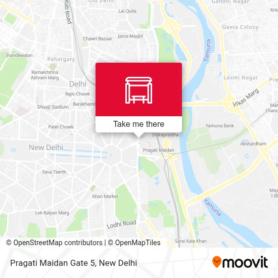 Pragati Maidan Gate 5 map