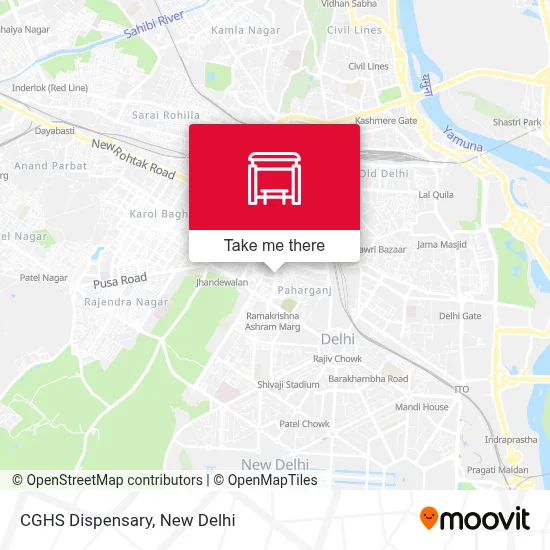 CGHS Dispensary map