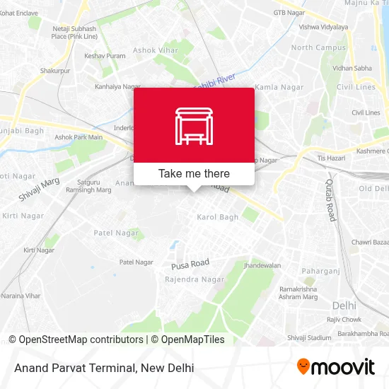 Anand Parvat Terminal map