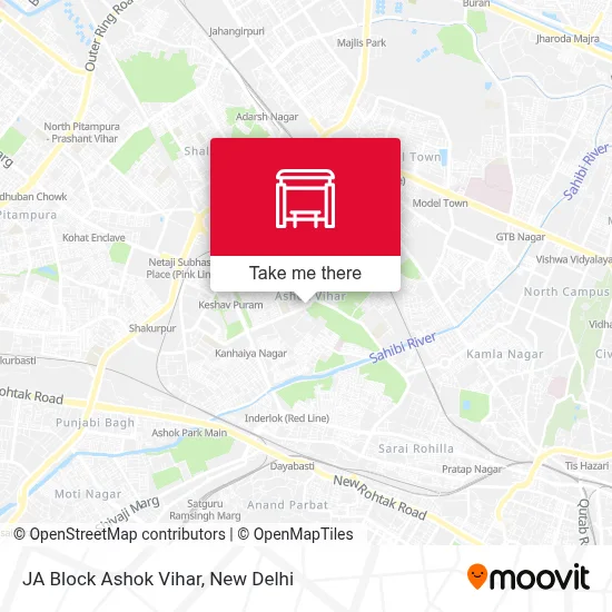 JA Block Ashok Vihar map