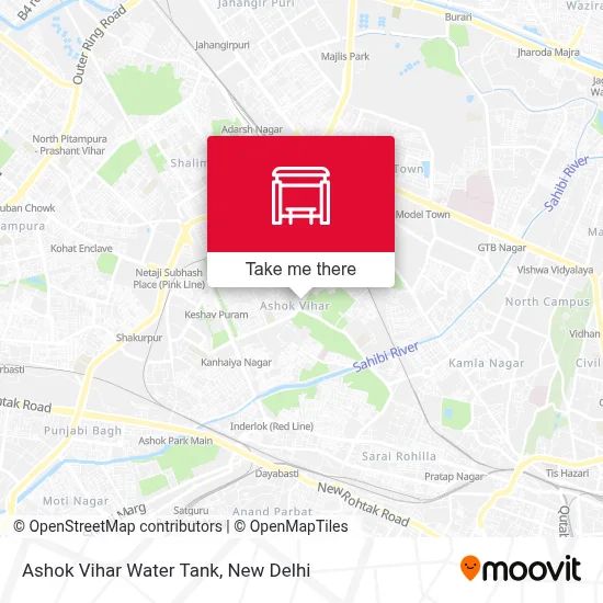 Ashok Vihar Water Tank map