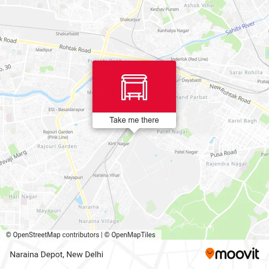 Naraina Depot map
