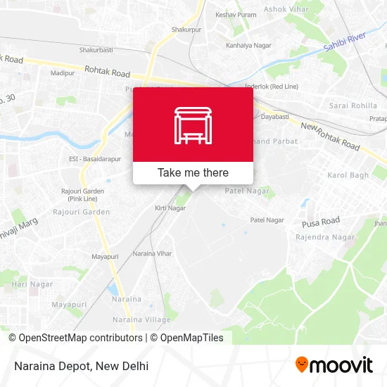 Naraina Depot map