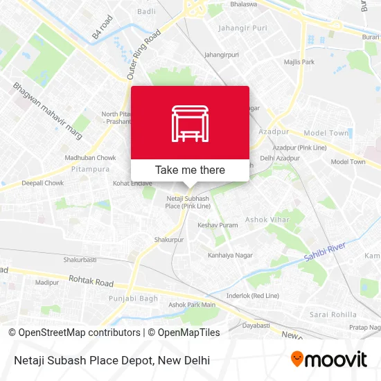 Netaji Subash Place Depot map