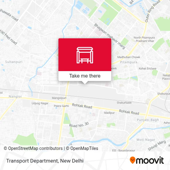Transport Department map