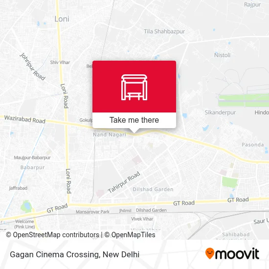 Gagan Cinema Crossing map
