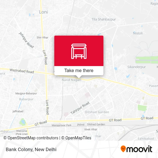 Bank Colony map