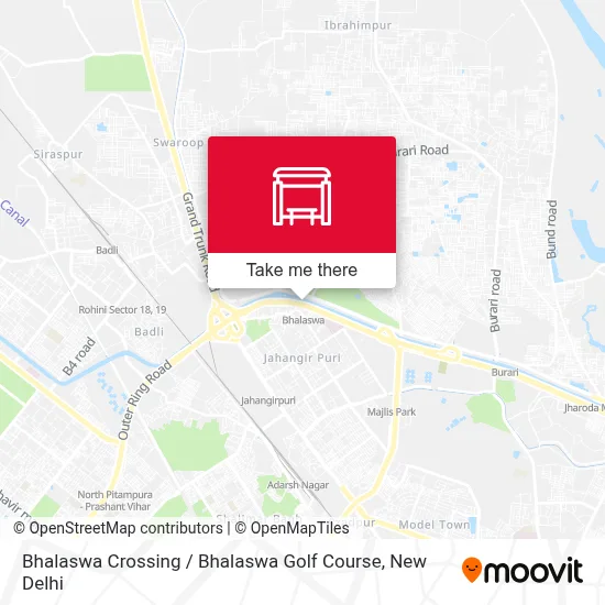 Bhalaswa Crossing / Bhalaswa Golf Course map