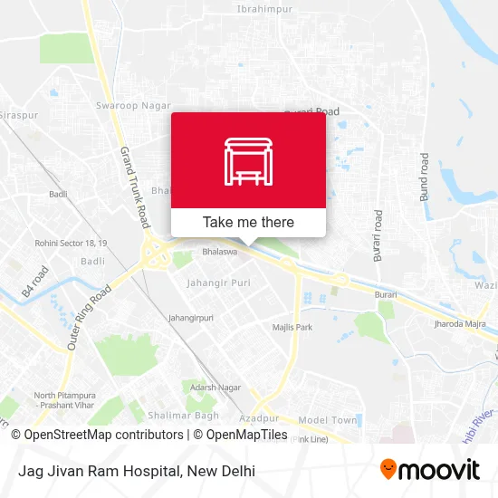 Jag Jivan Ram Hospital map