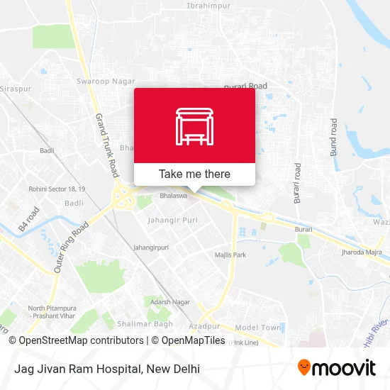Jag Jivan Ram Hospital map