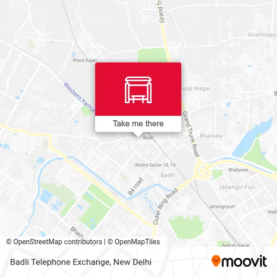 Badli Telephone Exchange map