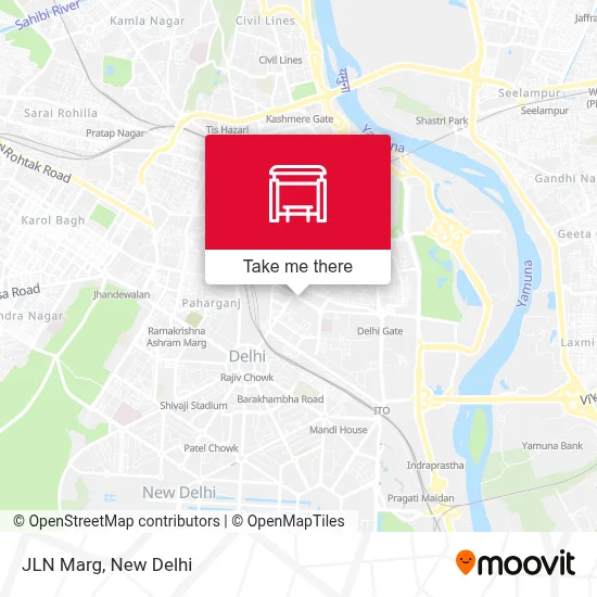 JLN Marg map