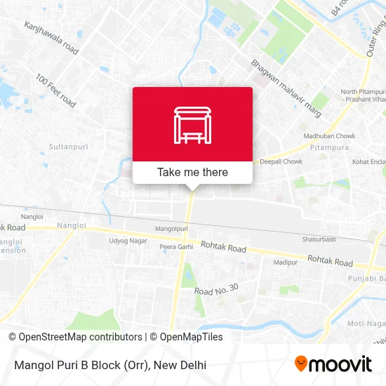 Mangol Puri B Block (Orr) map