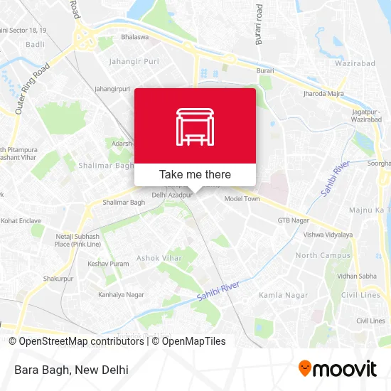 Bara Bagh map