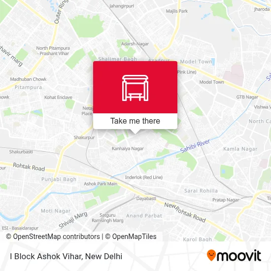 I Block Ashok Vihar map