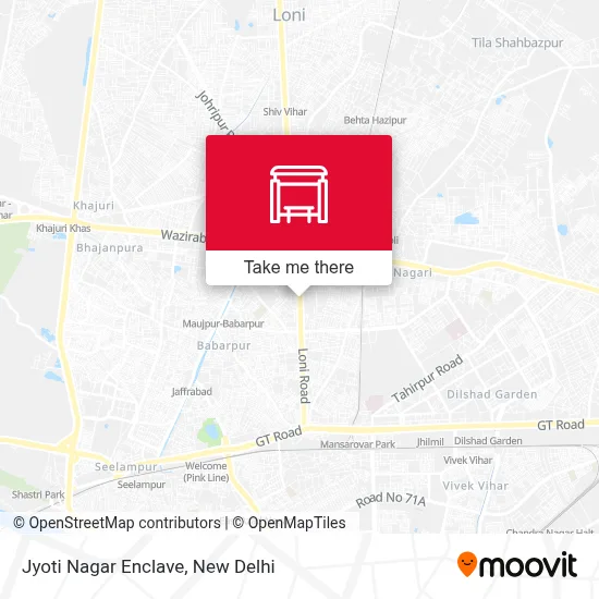 Jyoti Nagar Enclave map