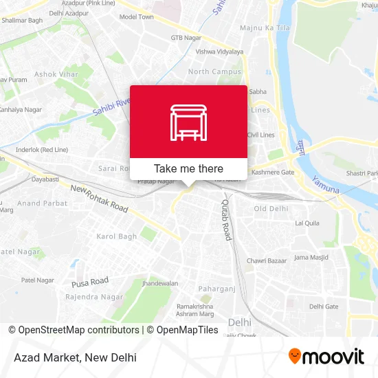 Azad Market map