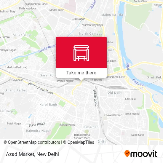 Azad Market map