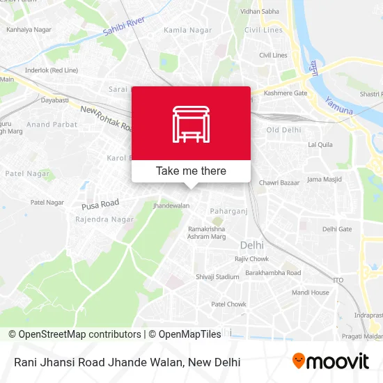 Rani Jhansi Road Jhande Walan map