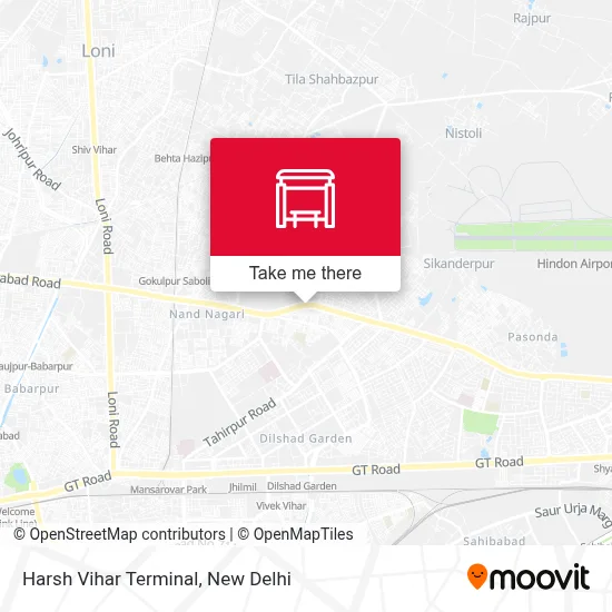 Harsh Vihar Terminal map