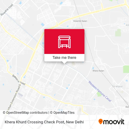 Khera Khurd Crossing Check Post map