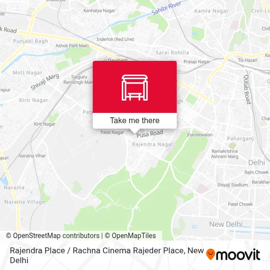 Rajendra Place / Rachna Cinema Rajeder Place map