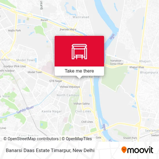 Banarsi Daas Estate Timarpur map