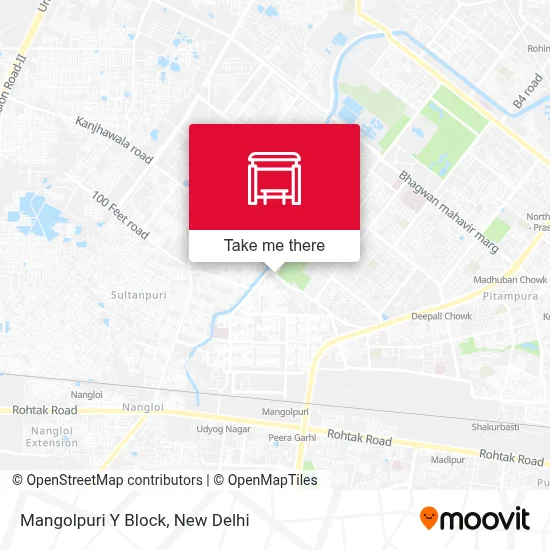 Mangolpuri Y Block map