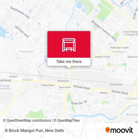 B Block Mangol Puri map