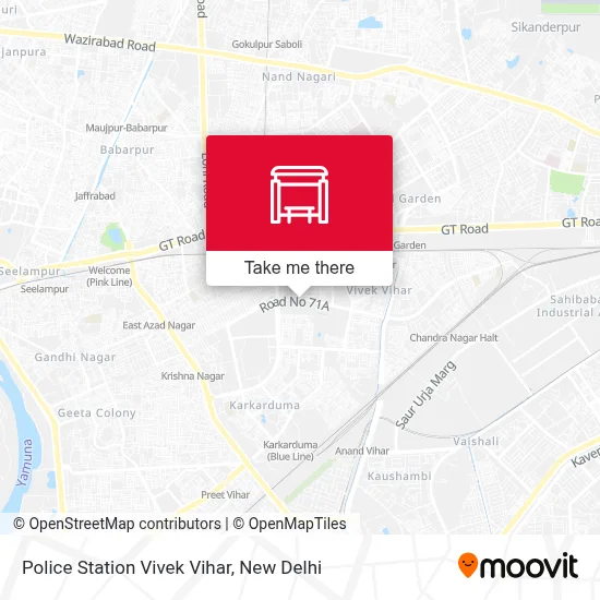 PS Vivek Vihar map