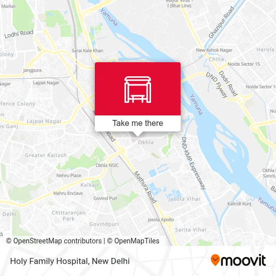 Holy Family Hospital map